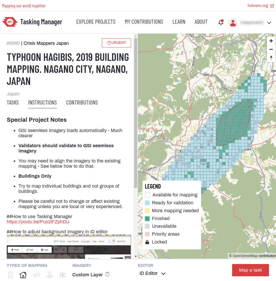 OSM US Tasking Manager